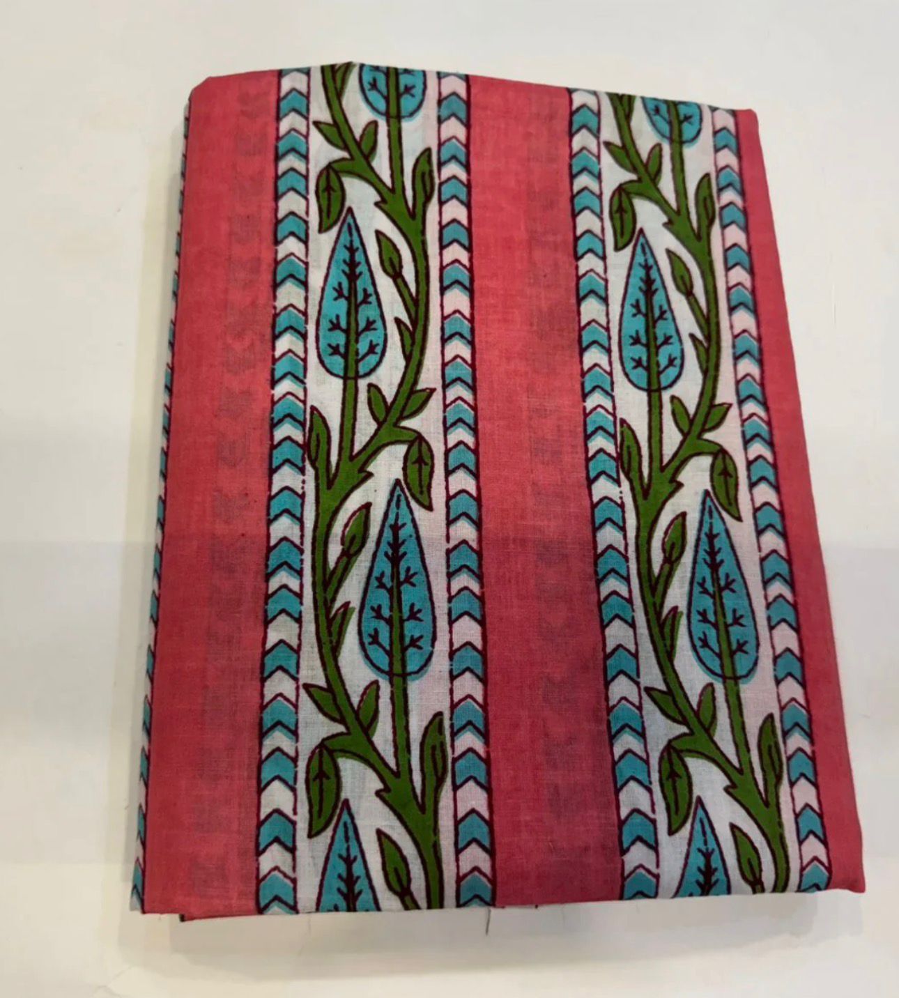 Hand Block Bagru and Sanganeri Printed Cotton 3PC Unstiched Suit With Cotton Dupatta