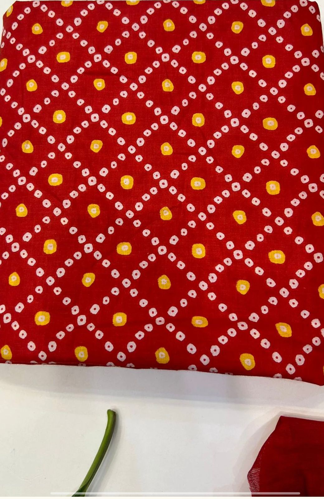 Hand Block Bagru and Sanganeri Printed Cotton 3PC Unstiched Suit With Cotton Dupatta