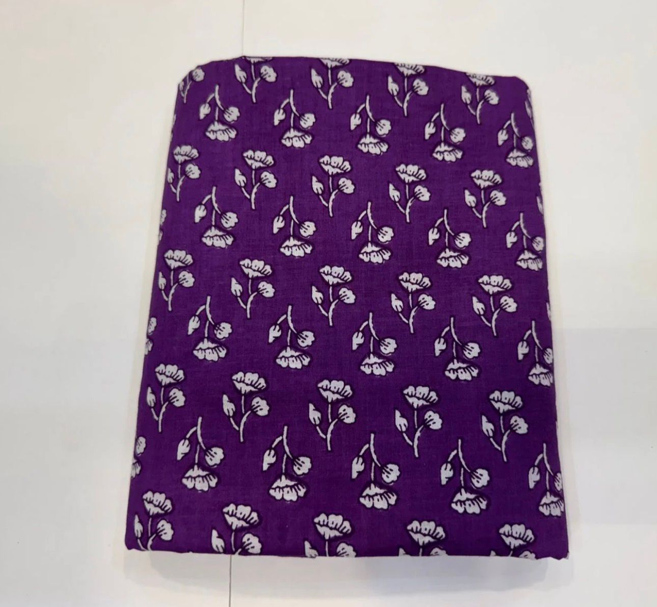 Hand Block Bagru and Sanganeri Printed Cotton 3PC Unstiched Suit With Cotton Dupatta