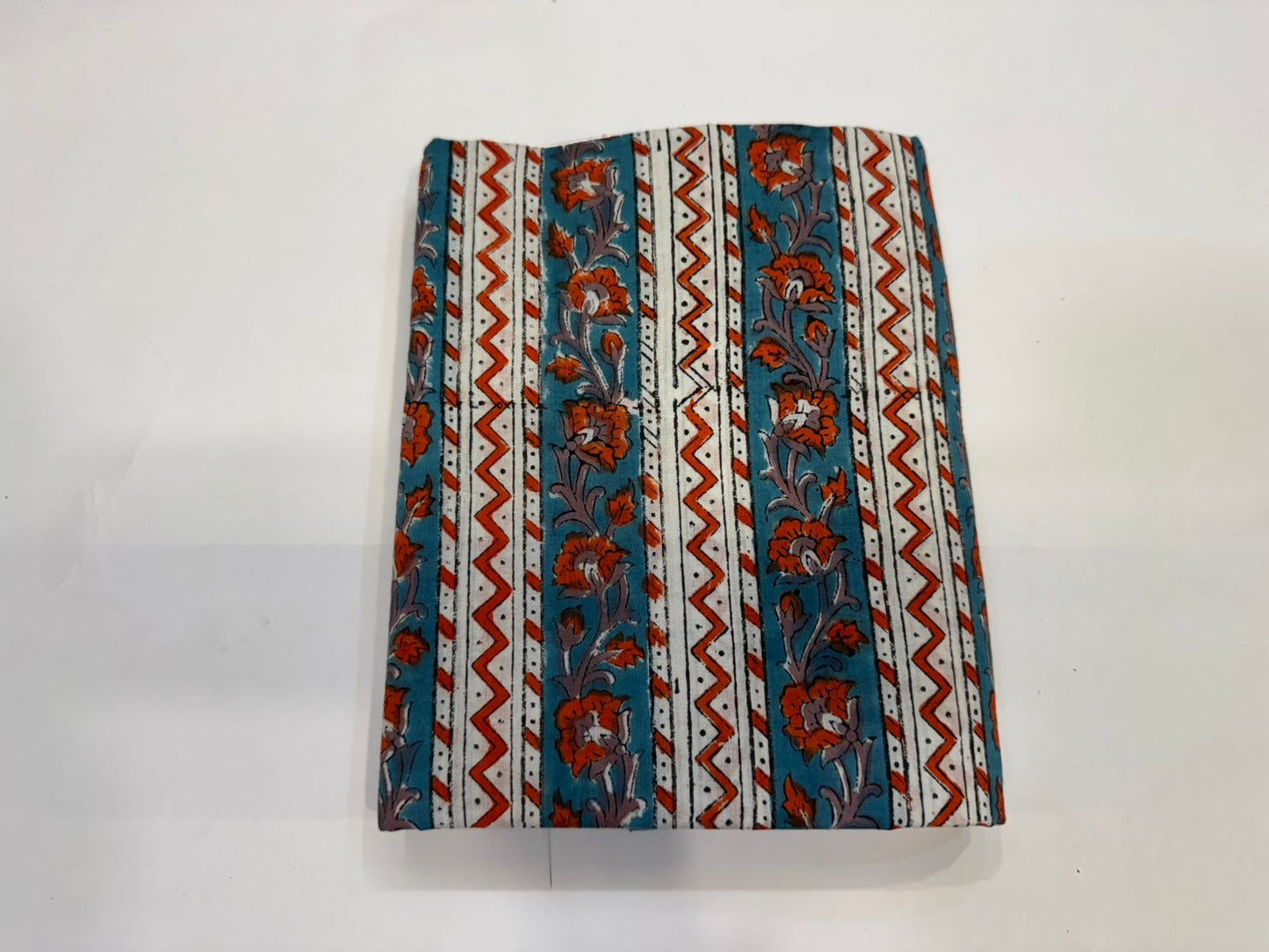 Hand Block Bagru and Sanganeri Printed Cotton 3PC Unstiched Suit With Kota Doriya Dupatta