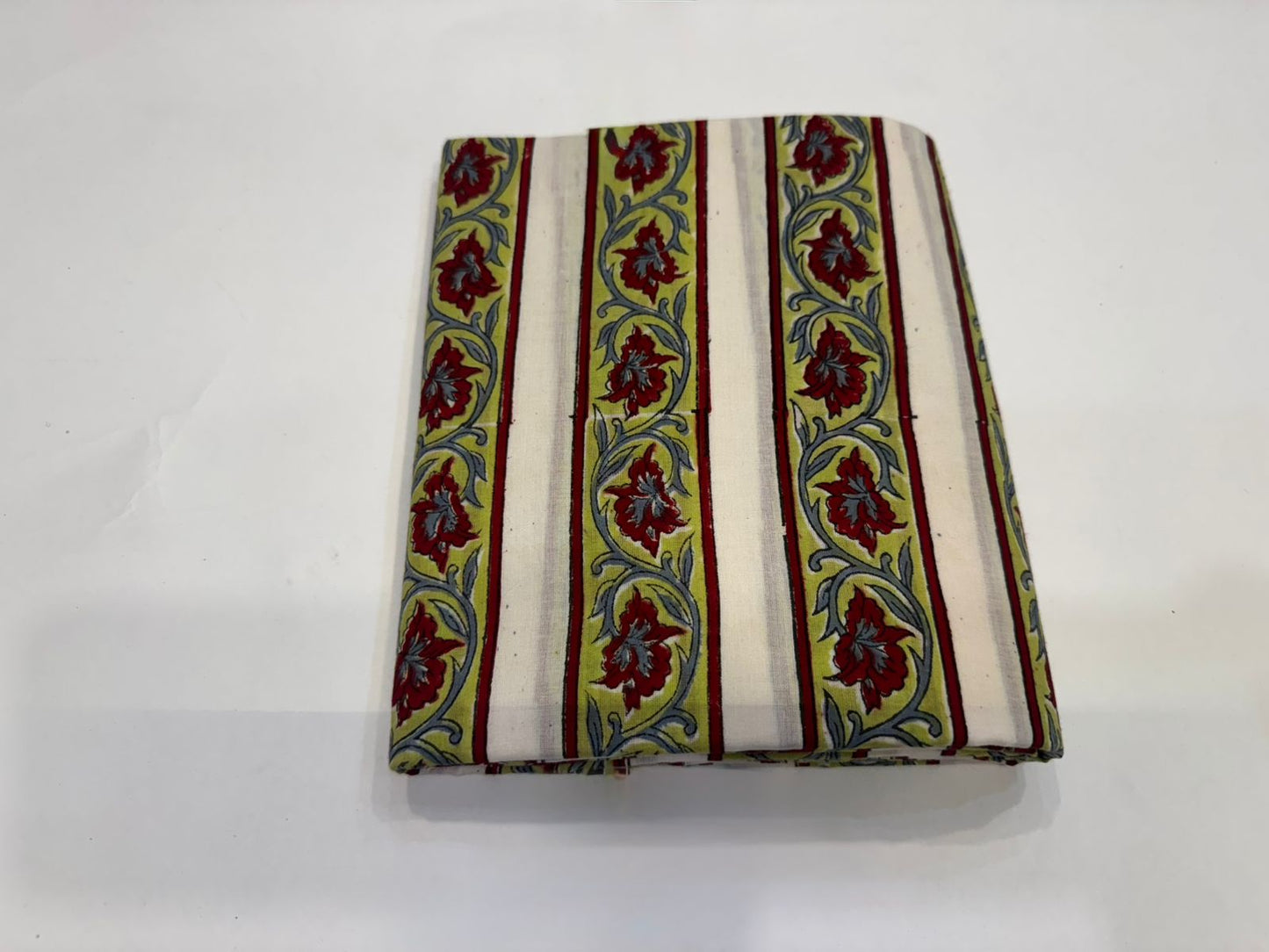 Hand Block Bagru and Sanganeri Printed Cotton 3PC Unstiched Suit With Kota Doriya Dupatta