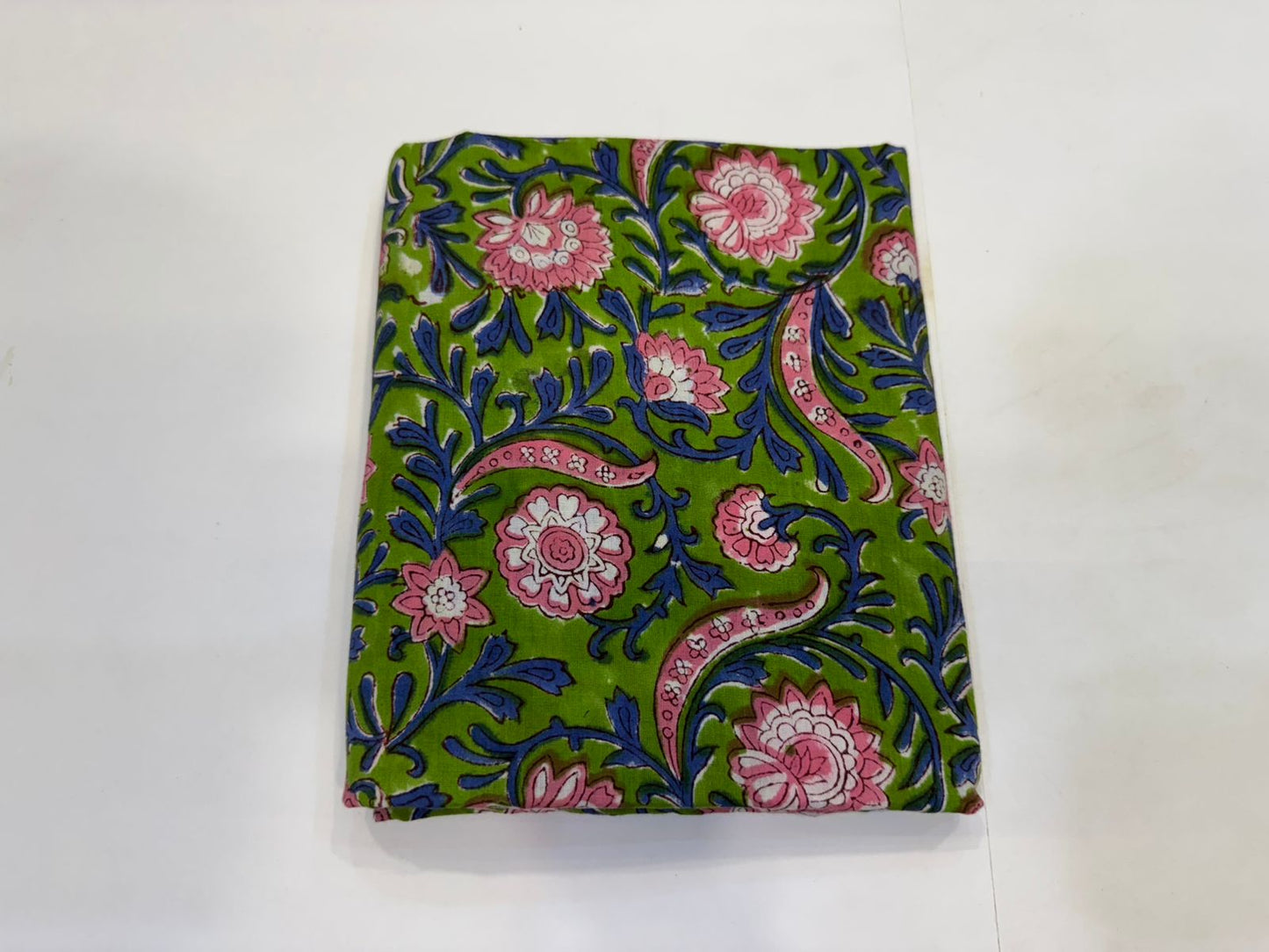 Hand Block Bagru and Sanganeri Printed Cotton 3PC Unstiched Suit With Cotton Dupatta