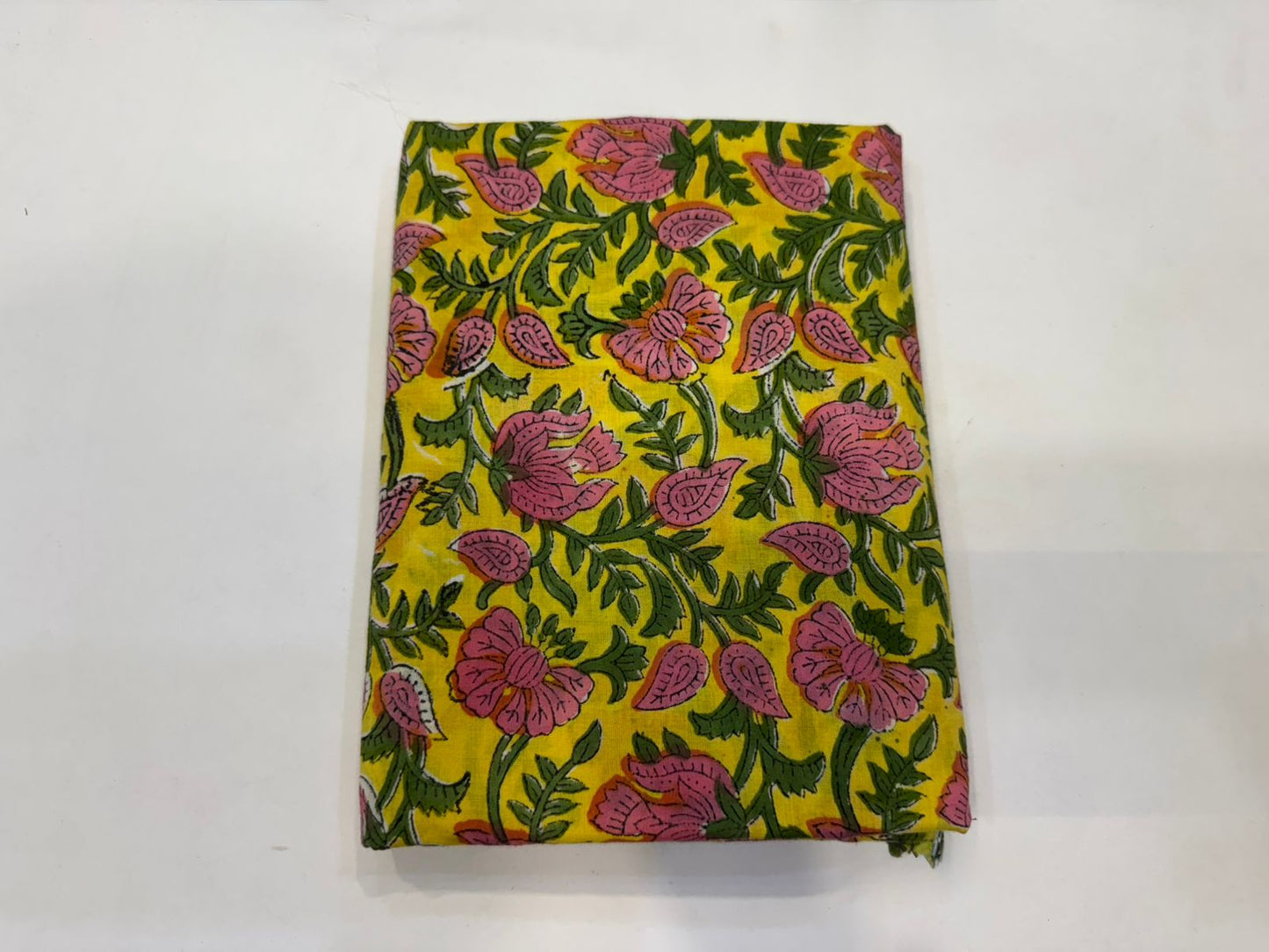 Hand Block Bagru and Sanganeri Printed Cotton 3PC Unstiched Suit With Cotton Dupatta