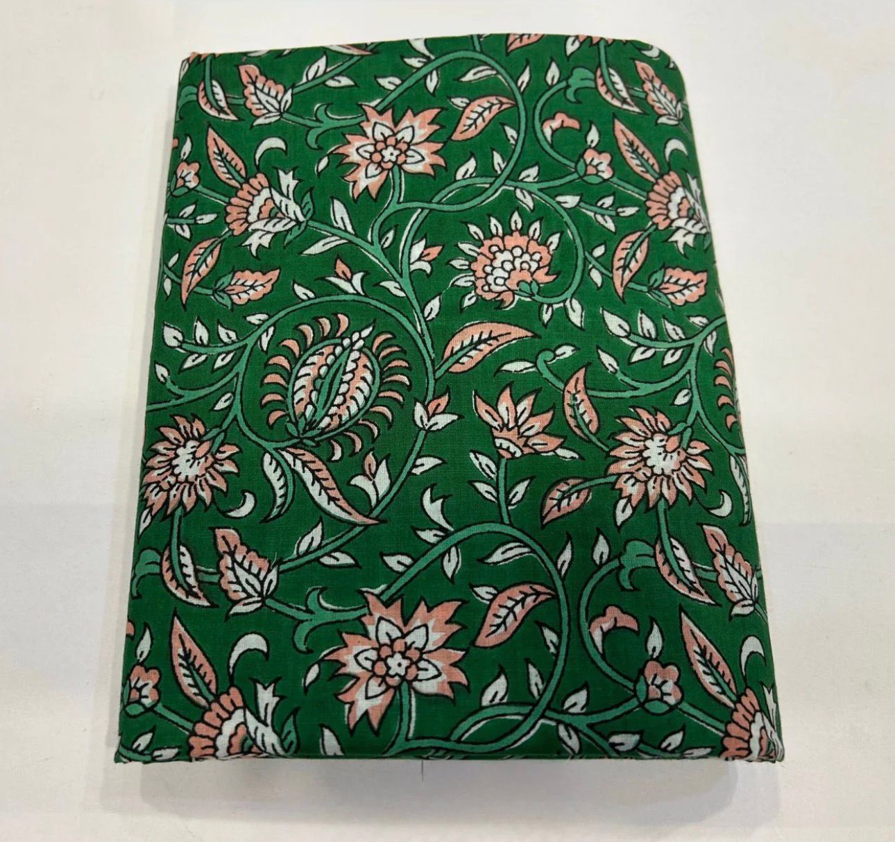 Hand Block Bagru and Sanganeri Printed Cotton 3PC Unstiched Suit With Cotton Dupatta