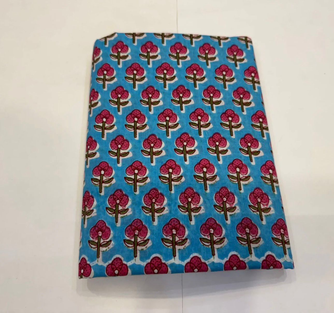 Hand Block Bagru and Sanganeri Printed Cotton 3PC Unstiched Suit With Cotton Dupatta