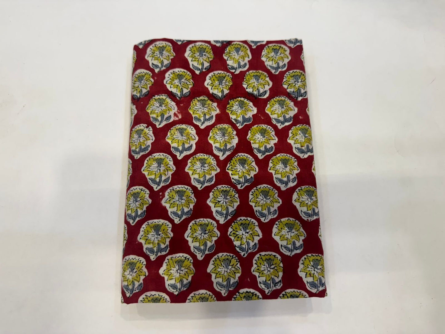 Hand Block Bagru and Sanganeri Printed Cotton 3PC Unstiched Suit With Kota Doriya Dupatta
