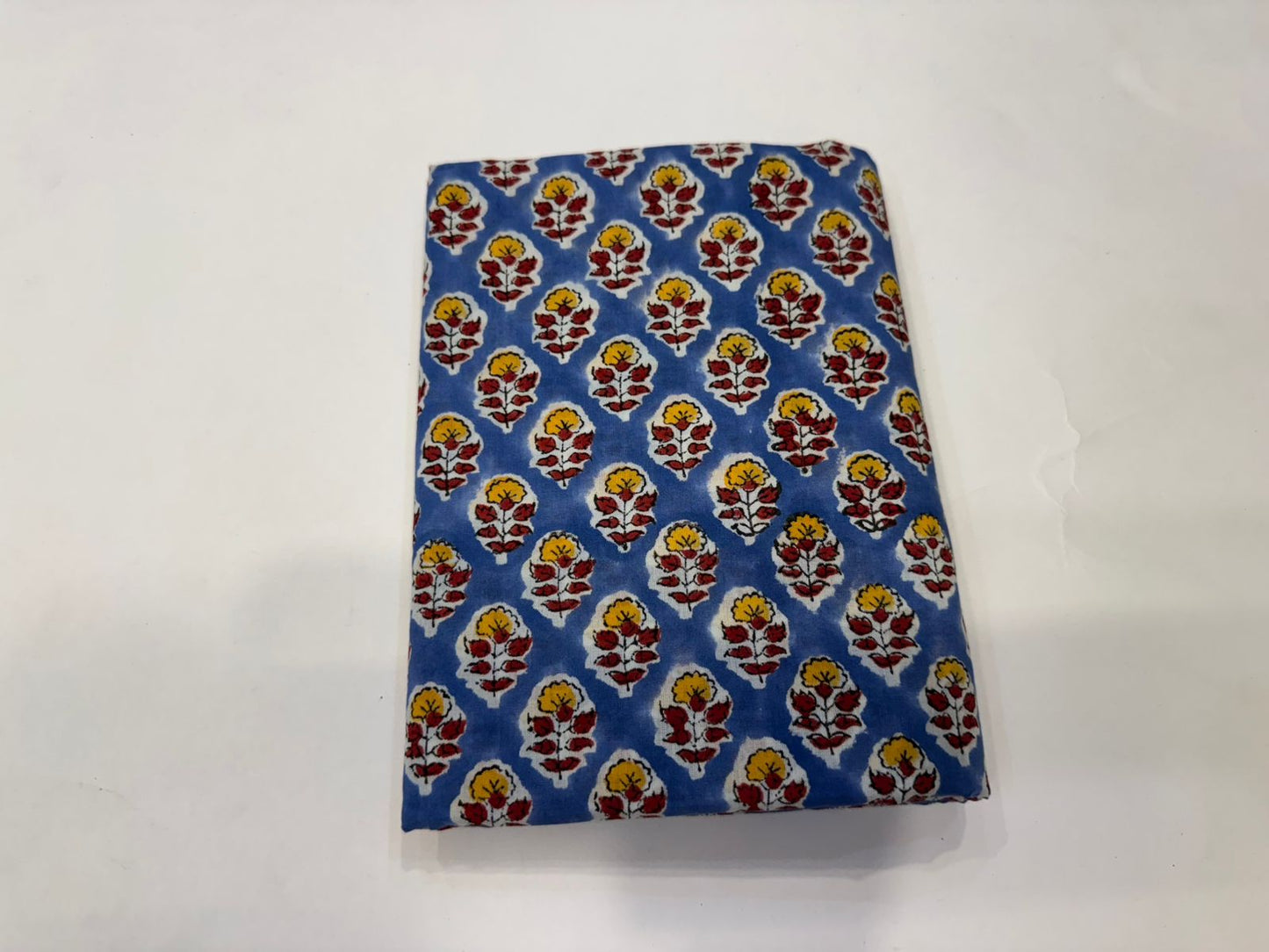 Hand Block Bagru and Sanganeri Printed Cotton 3PC Unstiched Suit With Kota Doriya Dupatta