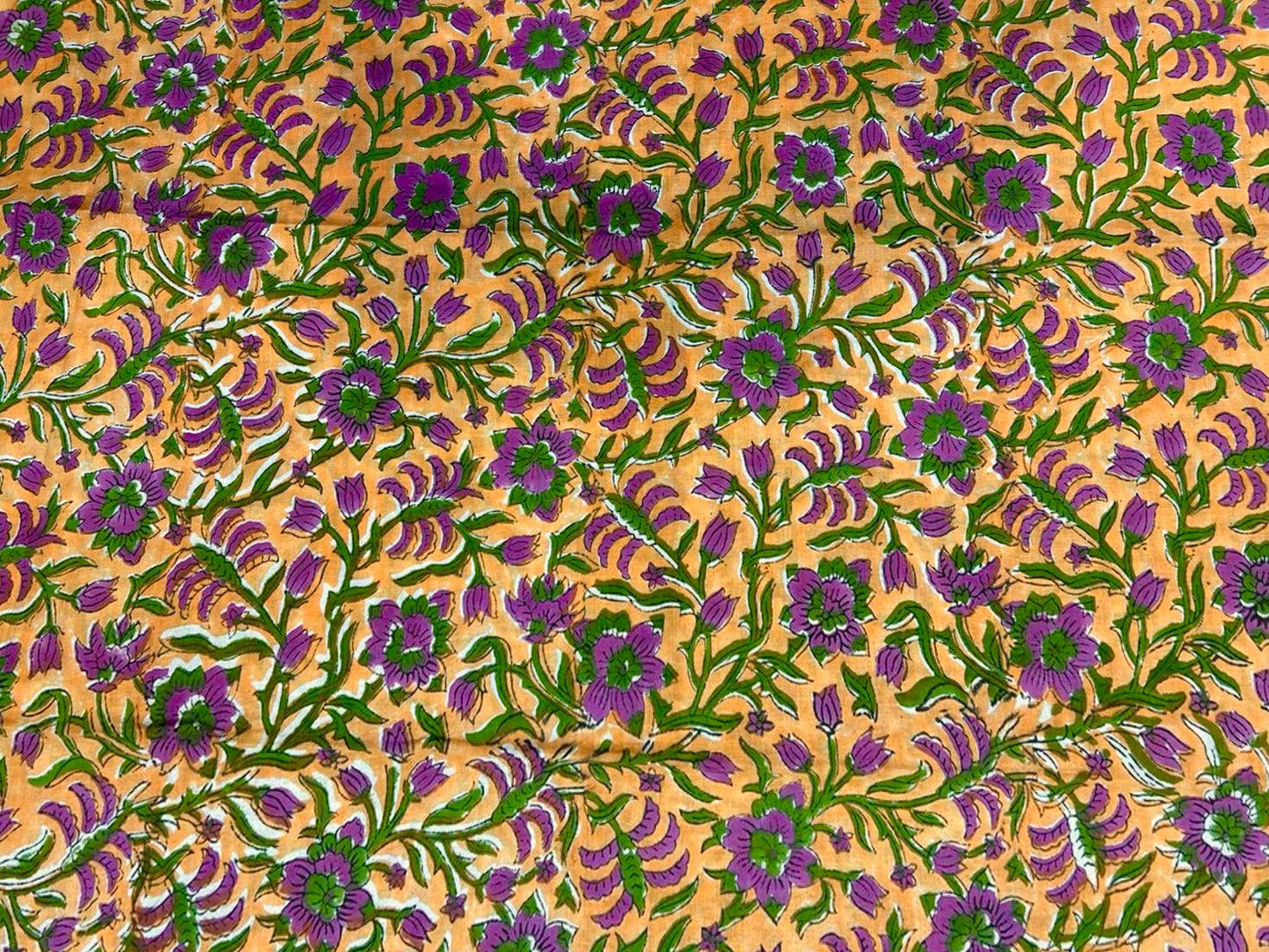 Hand Block Bagru and Sanganeri Printed Cotton 3PC Unstiched Suit With Kota Doriya Dupatta