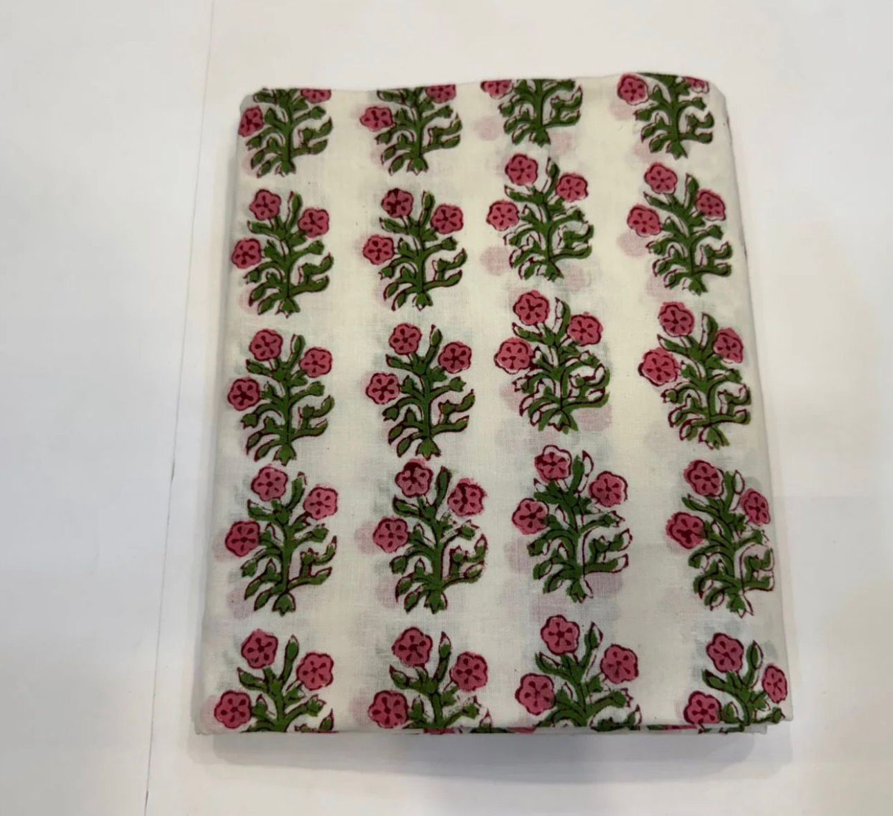Hand Block Bagru and Sanganeri Printed Cotton 3PC Unstiched Suit With Kota Doriya Dupatta