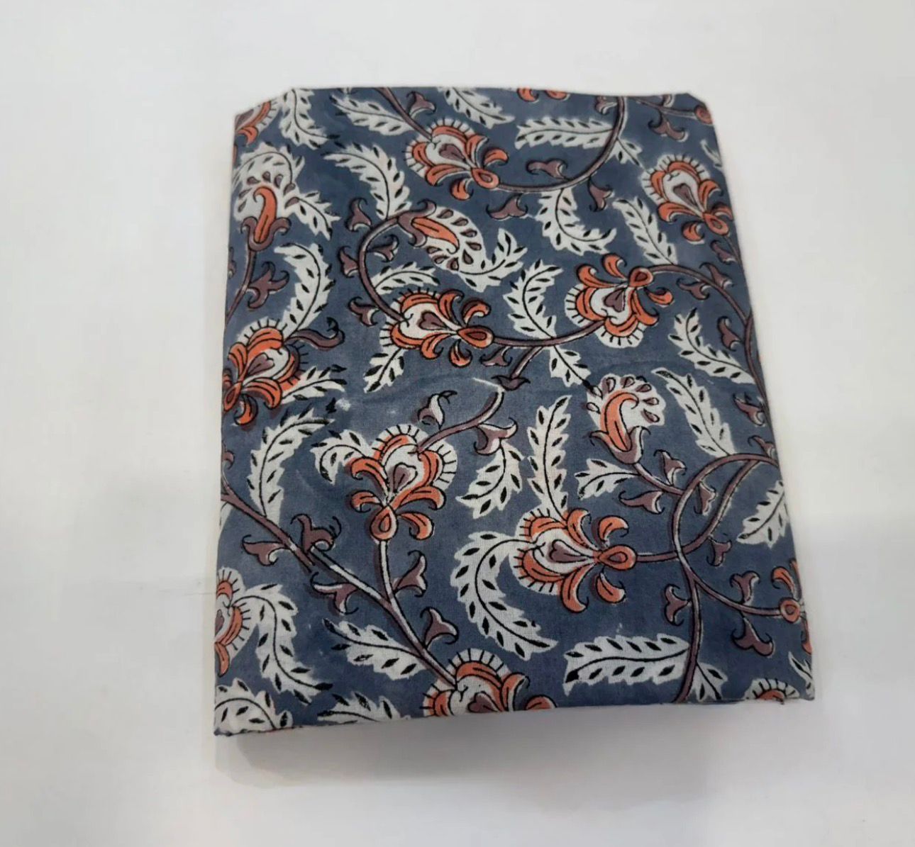 Hand Block Bagru and Sanganeri Printed Cotton 3PC Unstiched Suit With Kota Doriya Dupatta