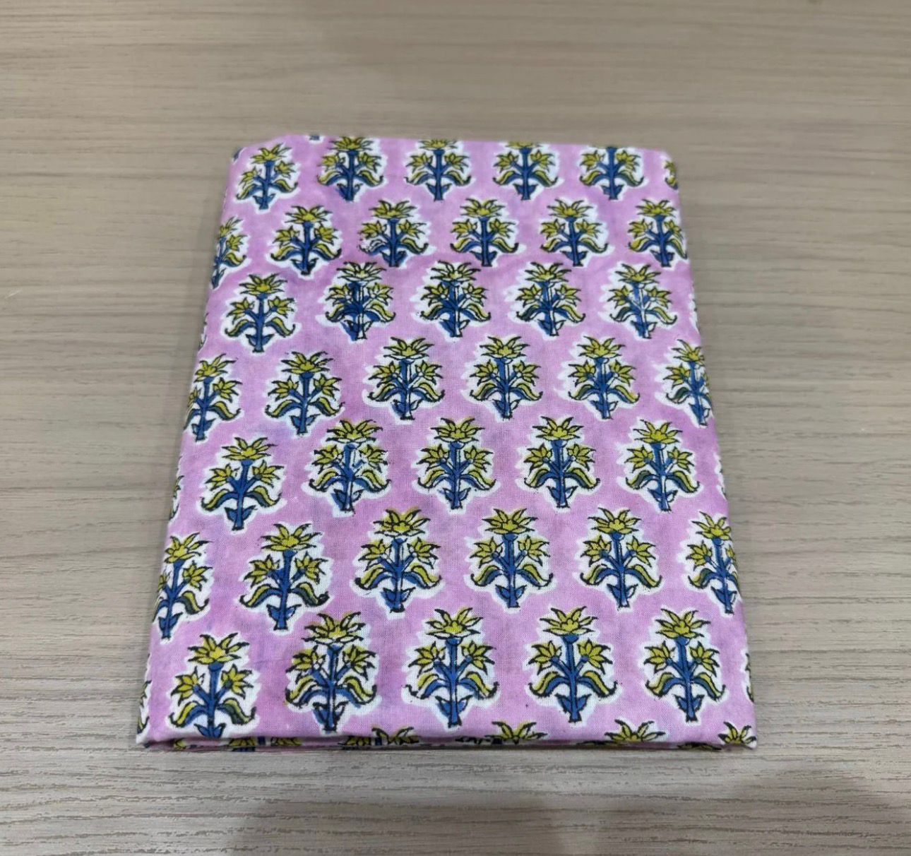 Hand Block Bagru and Sanganeri Printed Cotton 3PC Unstiched Suit With Kota Doriya Dupatta